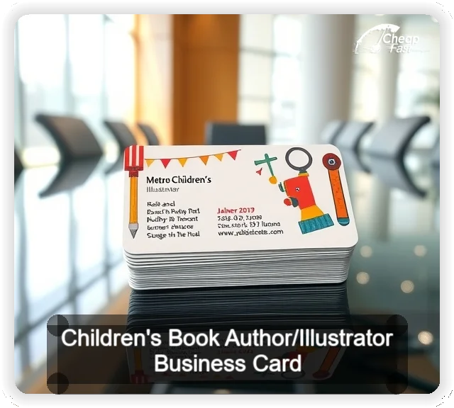 Children S Book Author Illustrator business card design sample
