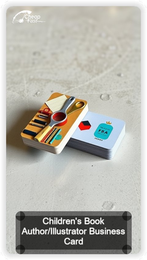 Children S Book Author Illustrator business card design sample
