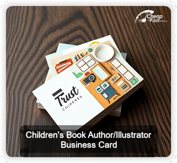 Children S Book Author Illustrator business card design sample