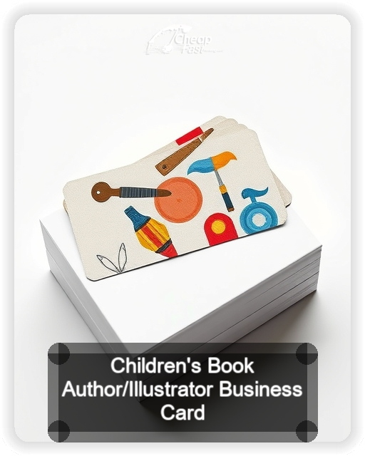 Children S Book Author Illustrator business card design sample