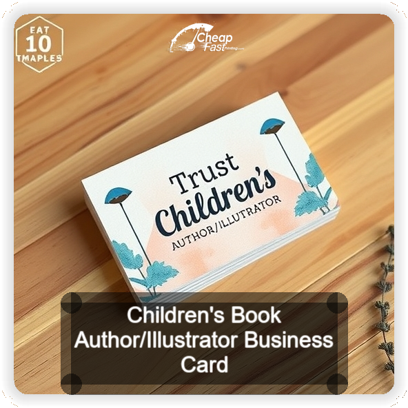 Children S Book Author Illustrator business card design sample