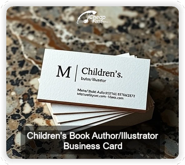 Children S Book Author Illustrator business card design sample