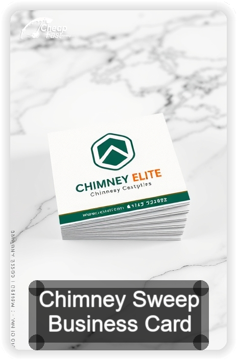 Chimney Sweep business card design sample