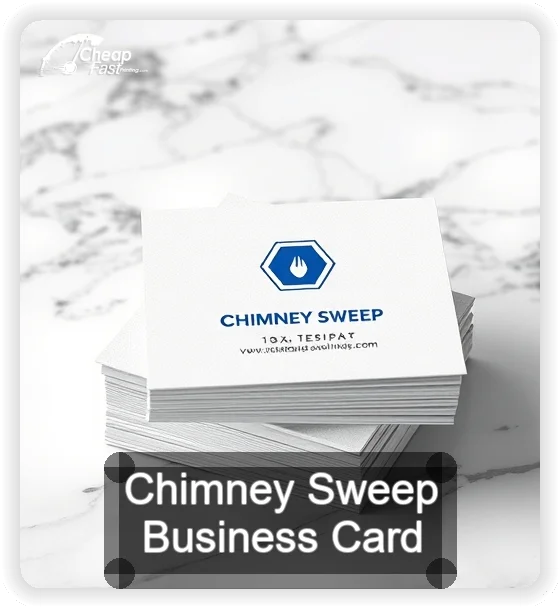Chimney Sweep business card design sample