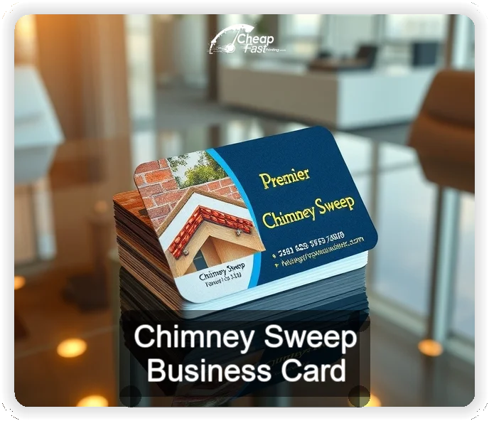 Chimney Sweep business card design sample
