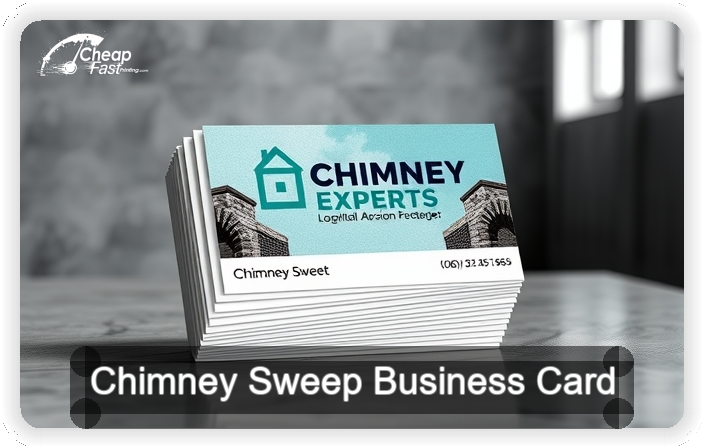 Chimney Sweep business card design sample