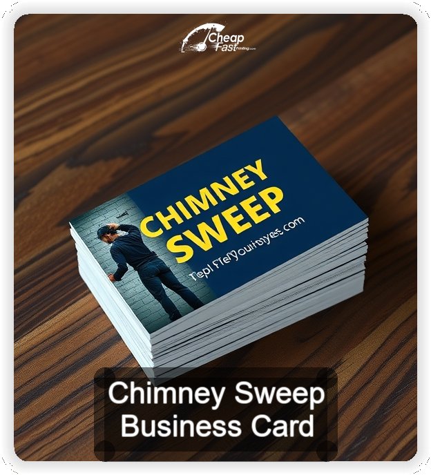 Chimney Sweep business card design sample