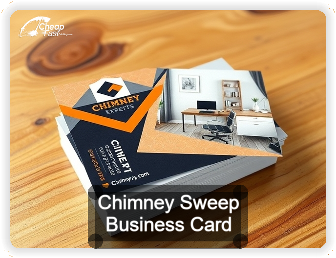 Chimney Sweep business card design sample
