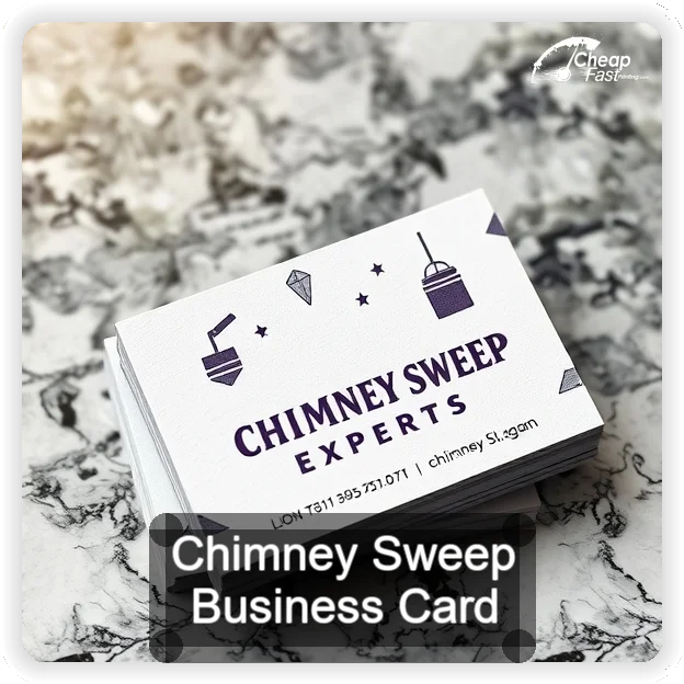 Chimney Sweep business card design sample