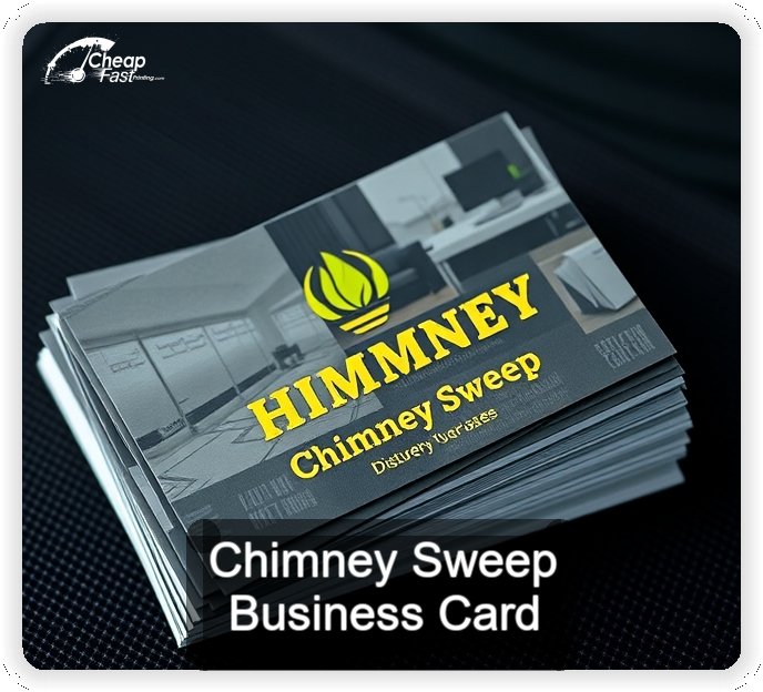 Chimney Sweep business card design sample
