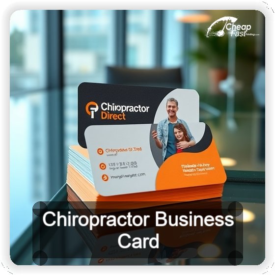 Chiropractor business card design sample