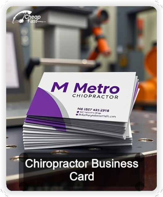 Chiropractor business card design sample