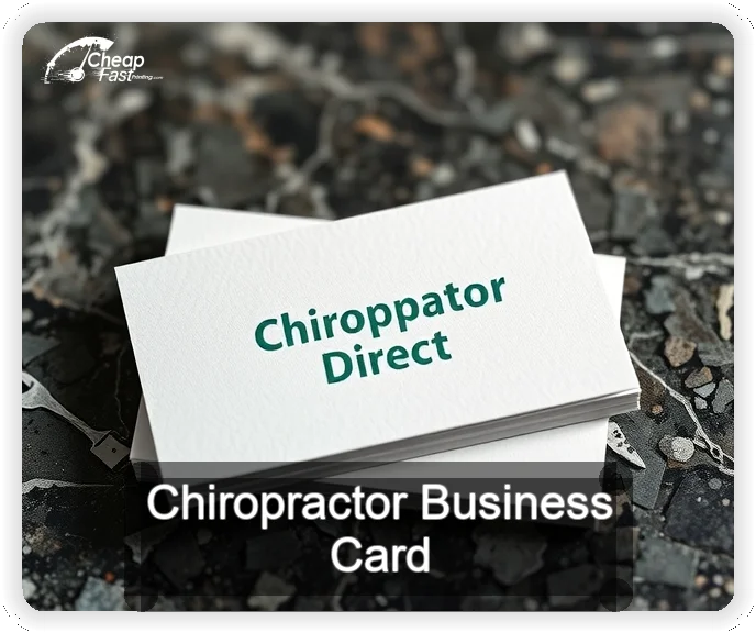 Chiropractor business card design sample