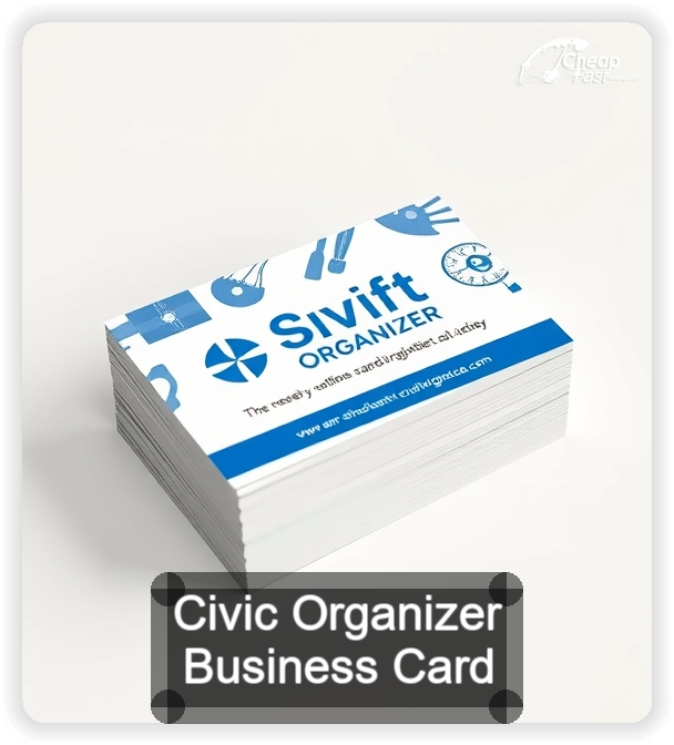 Civic Organizer business card design sample