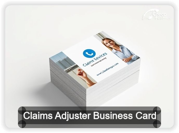 Claims Adjuster business card design sample