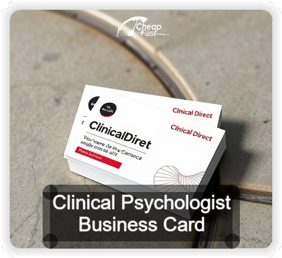 Clinical Psychologist business card design sample