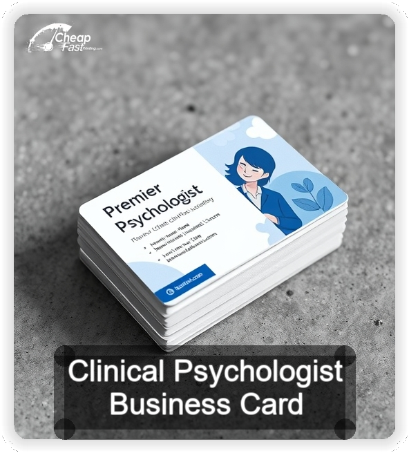 Clinical Psychologist business card design sample