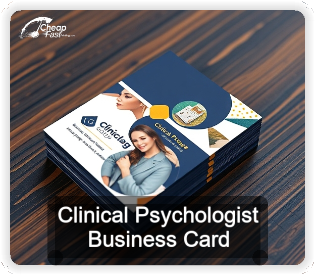 Clinical Psychologist business card design sample