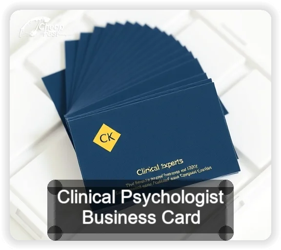 Clinical Psychologist business card design sample