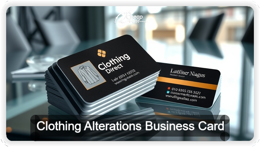 Clothing Alterations business card design sample