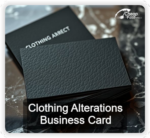 Clothing Alterations business card design sample