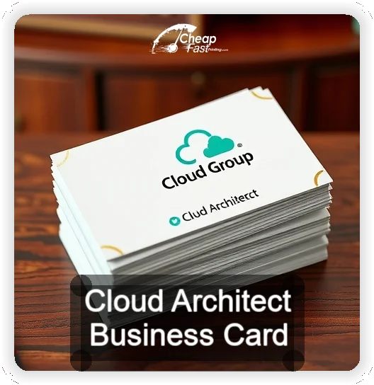 Cloud Architect business card design sample