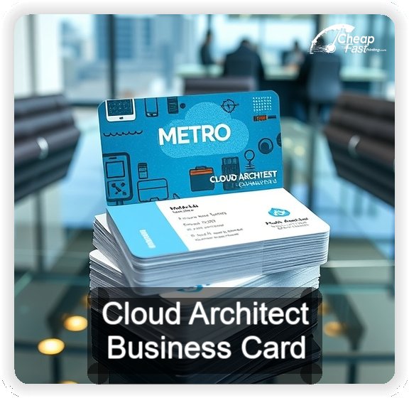 Cloud Architect business card design sample