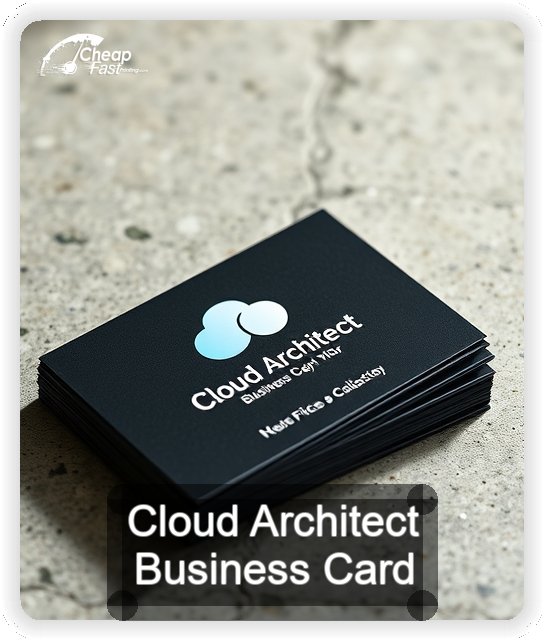 Cloud Architect business card design sample