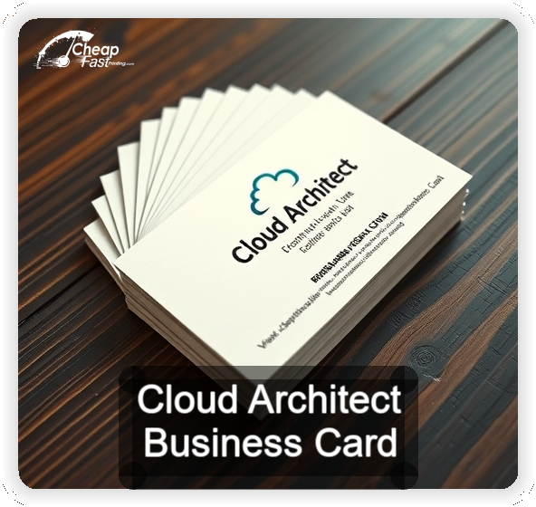 Cloud Architect business card design sample