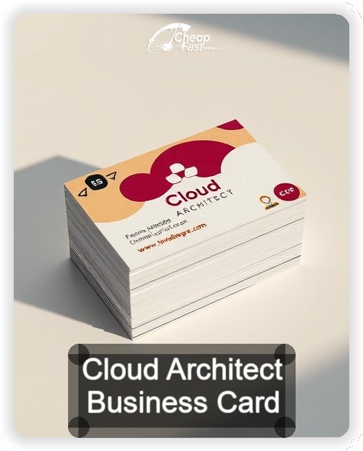 Cloud Architect business card design sample