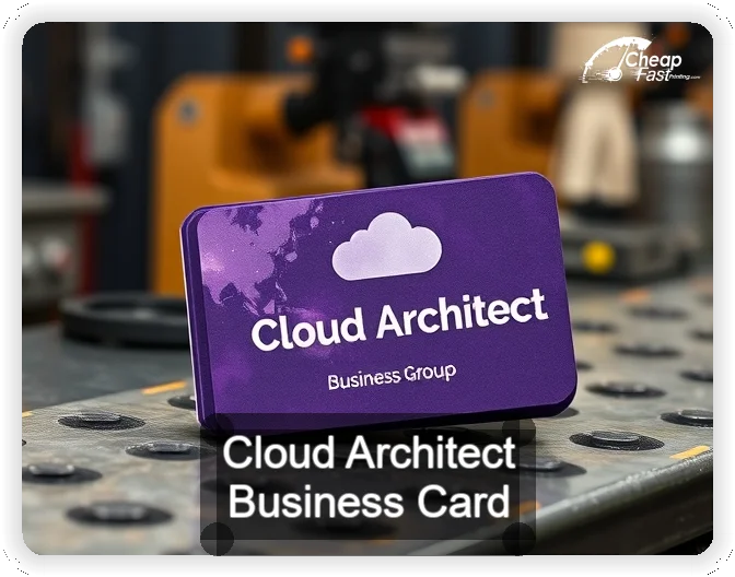 Cloud Architect business card design sample
