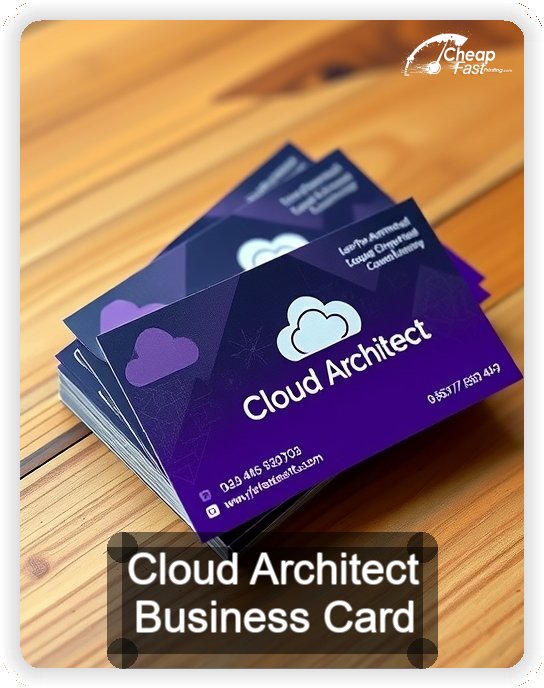 Cloud Architect business card design sample