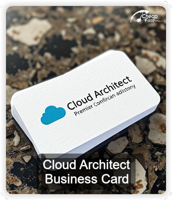 Cloud Architect business card design sample