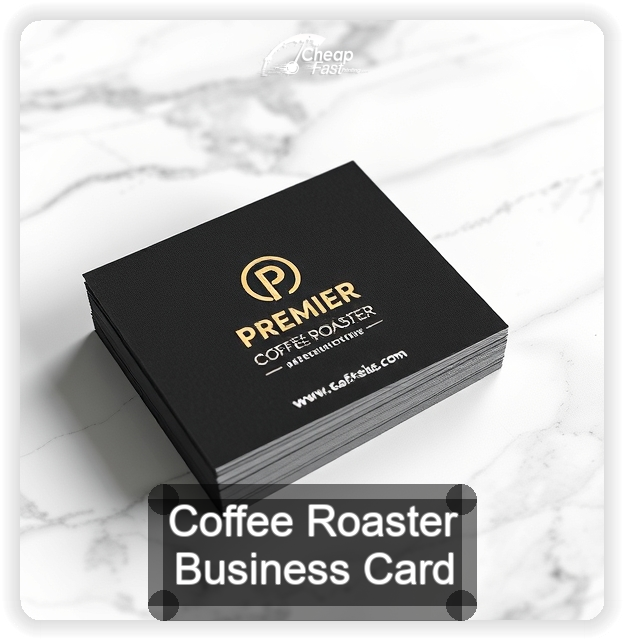 Coffee Roaster business card design sample
