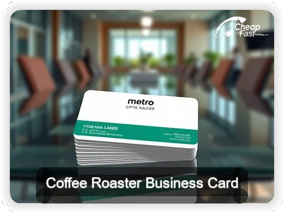 Coffee Roaster business card design sample