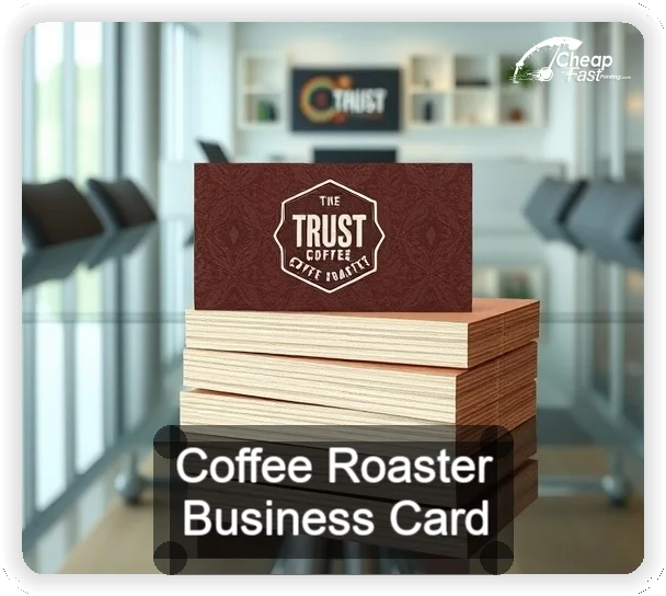 Coffee Roaster business card design sample