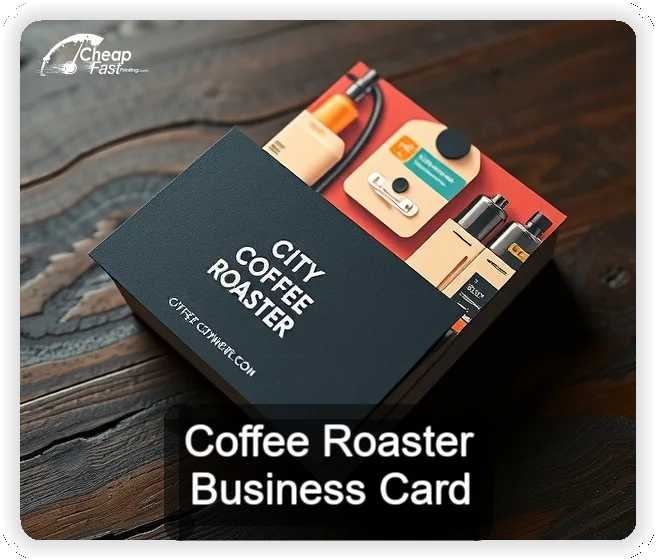 Coffee Roaster business card design sample