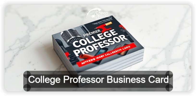 College Professor business card design sample