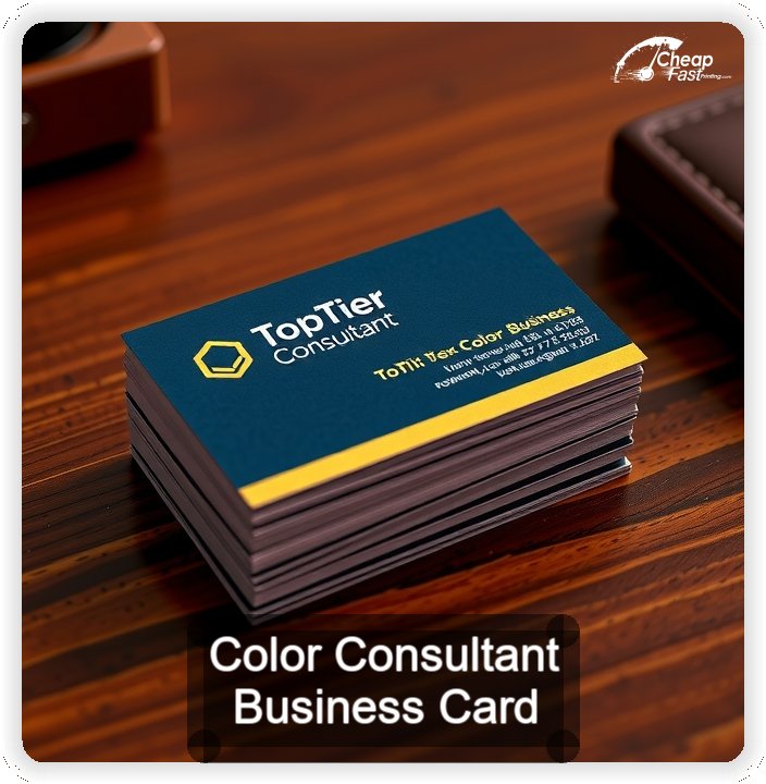 Color Consultant business card design sample