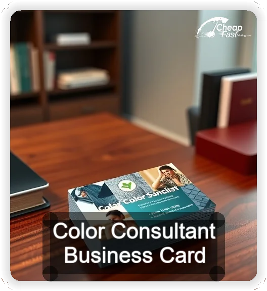 Color Consultant business card design sample