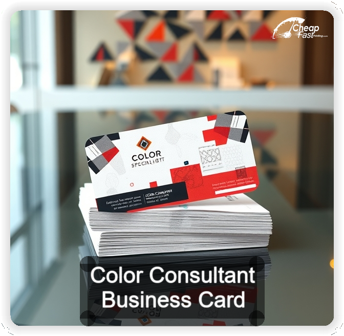 Color Consultant business card design sample