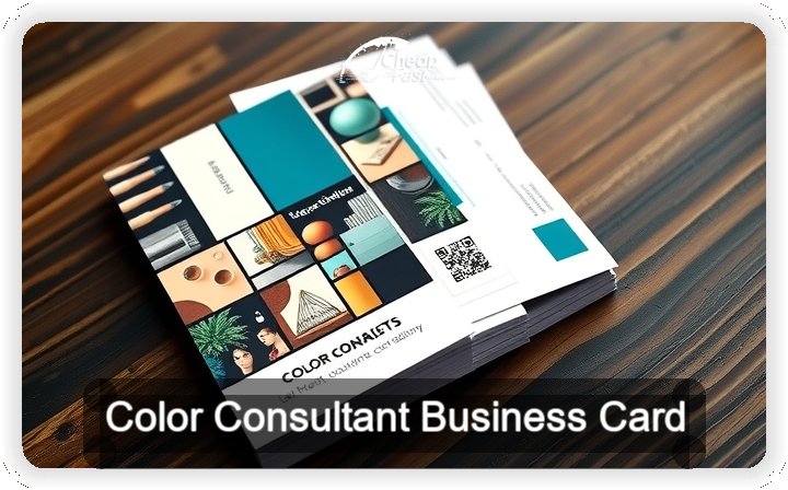 Color Consultant business card design sample
