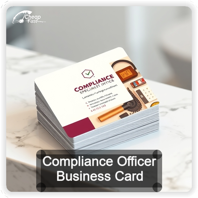Compliance Officer business card design sample