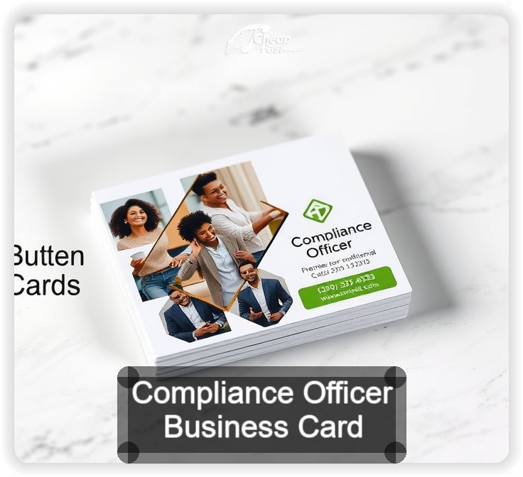 Compliance Officer business card design sample