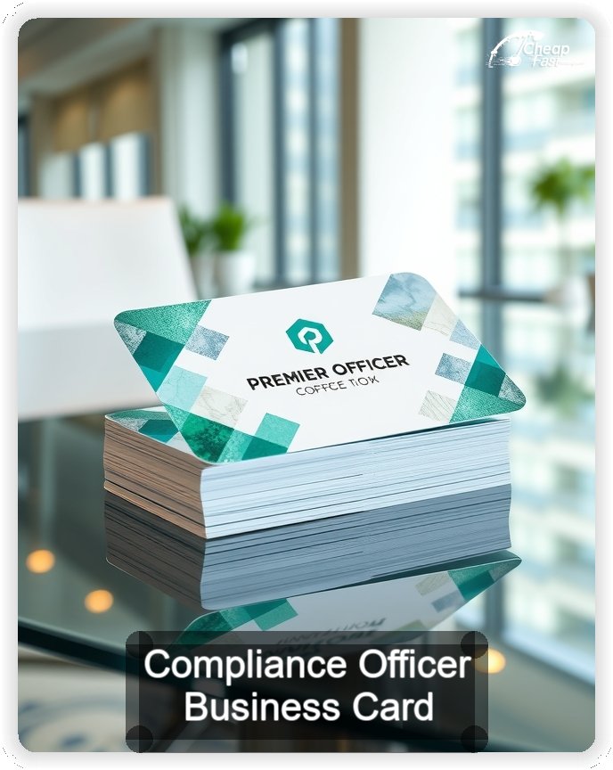 Compliance Officer business card design sample