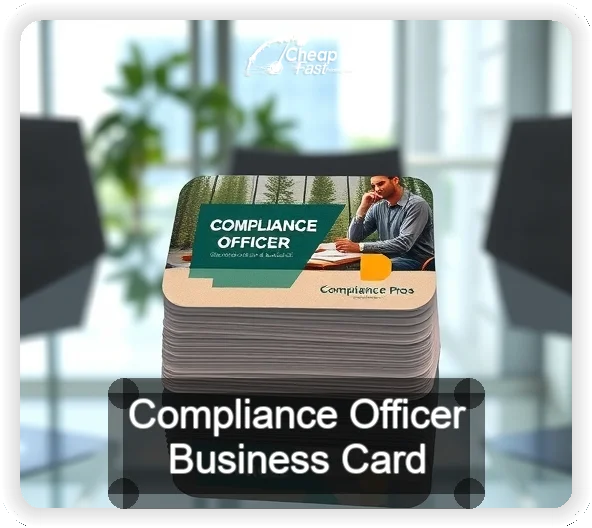 Compliance Officer business card design sample