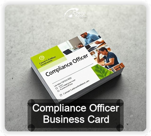 Compliance Officer business card design sample
