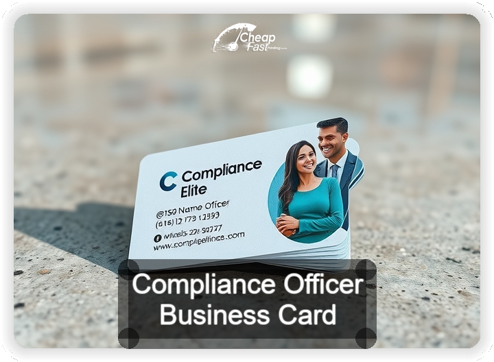 Compliance Officer business card design sample