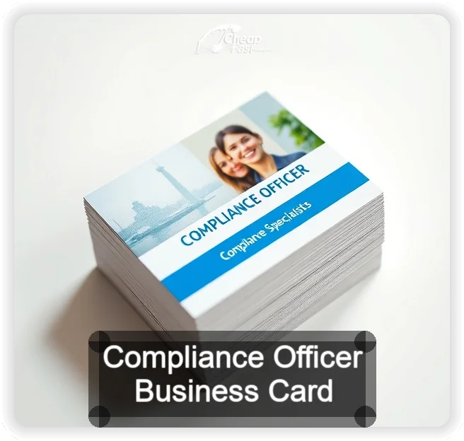 Compliance Officer business card design sample