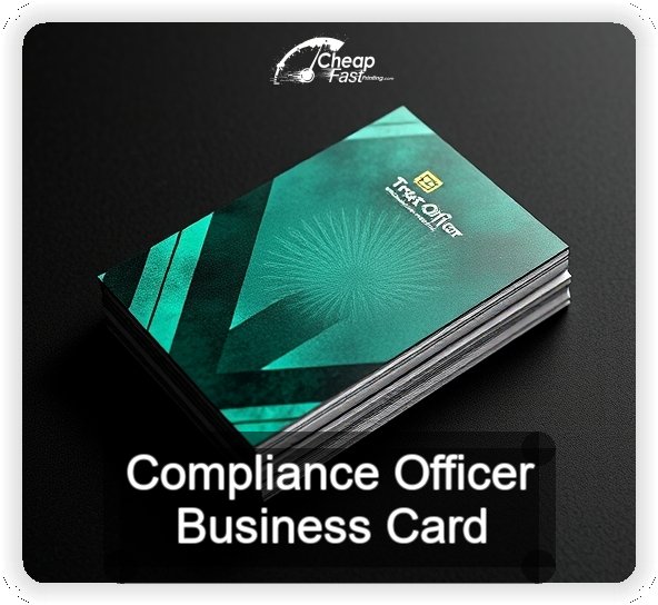 Compliance Officer business card design sample